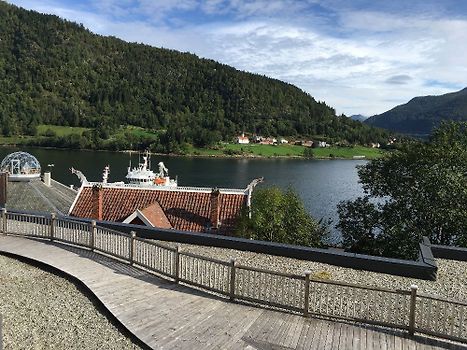 Beautiful views from our hotel balcony